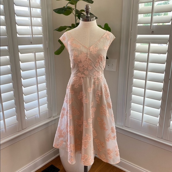 Lela rose floral jacquard full-skirt dress size 2 - Picture 4 of 15